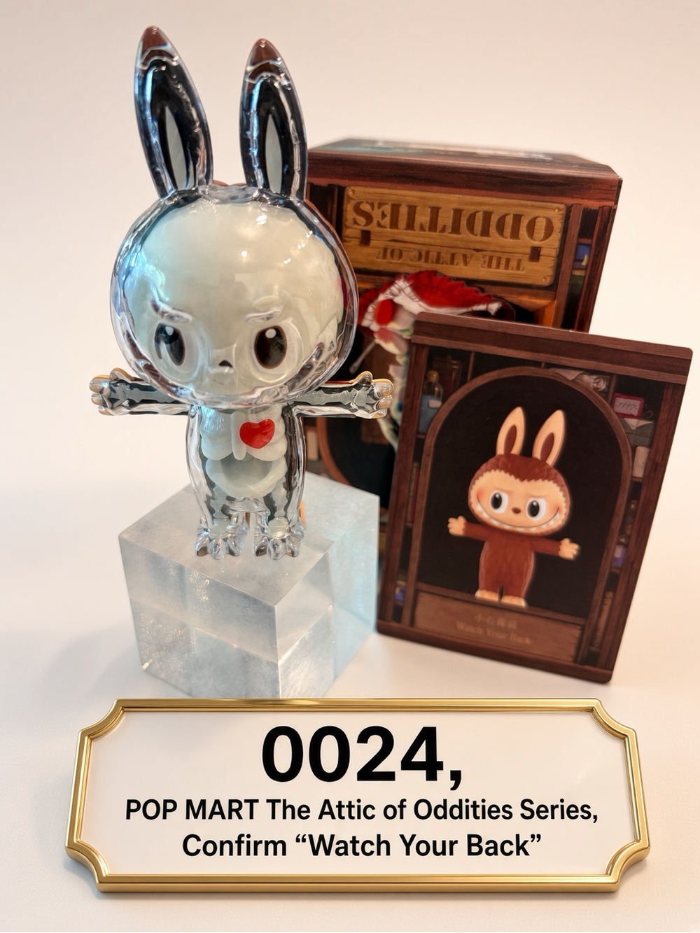 0024, POP MART The Attic of Oddities Series, Confirm "Watch Your Back"figure.